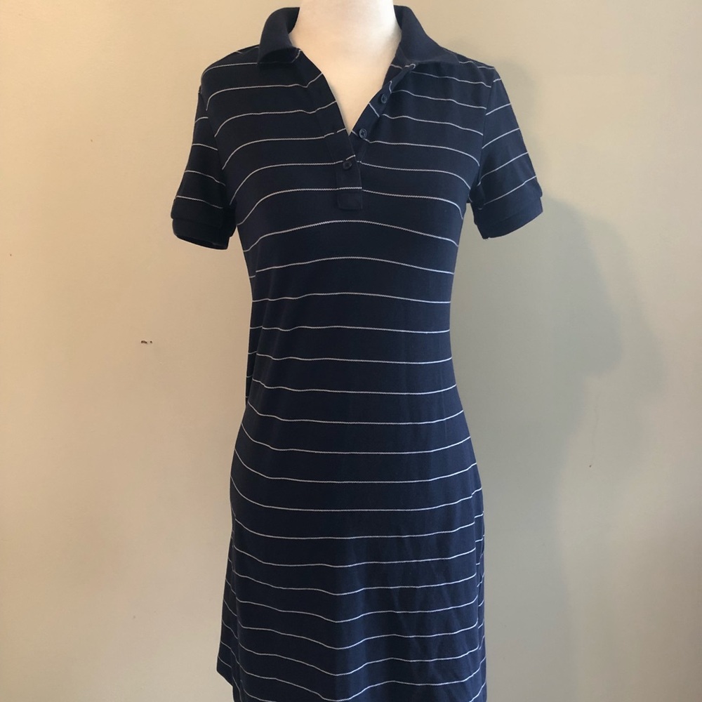Dry stretch striped dress